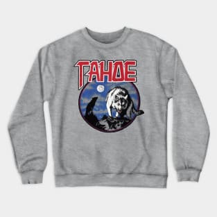 Retro Lake Tahoe California Howling Wolf Crewneck Sweatshirt